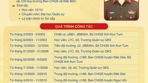 Tiểu sử tóm tắt và chương trình hành động của người ứng cử đại biểu Hội đồng nhân dân xã Đăk Môn, nhiệm kỳ 2026 - 2031: NGUYỄN THANH LÂM Đơn vị bầu cử số 1