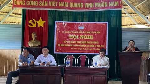 XÃ ĐĂK MÔN TỔ CHỨC THÀNH CÔNG CÁC HỘI NGHỊ TIẾP XÚC CỬ TRI VỚI NHỮNG NGƯỜI ỨNG CỬ ĐẠI BIỂU HỘI ĐỒNG NHÂN DÂN XÃ KHÓA XVI, NHIỆM KỲ 2026 -2031